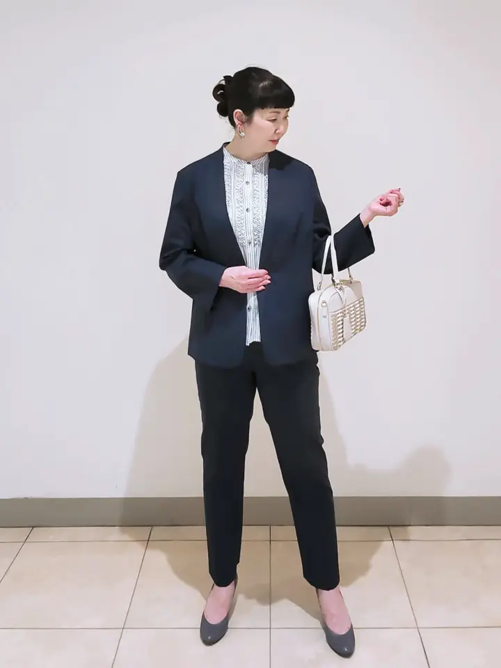J.PRESS LADIES L スタッフ コーディネート画像