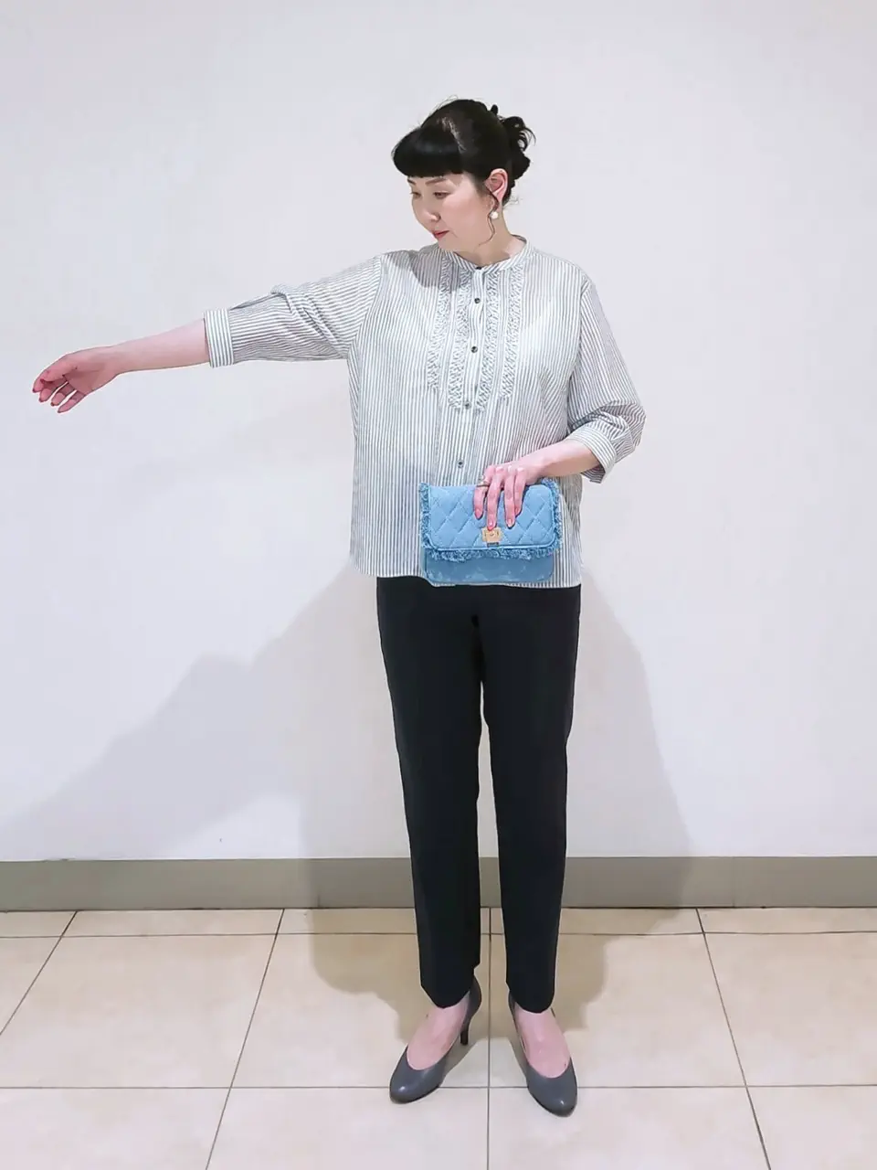 J.PRESS LADIES L スタッフ コーディネート画像