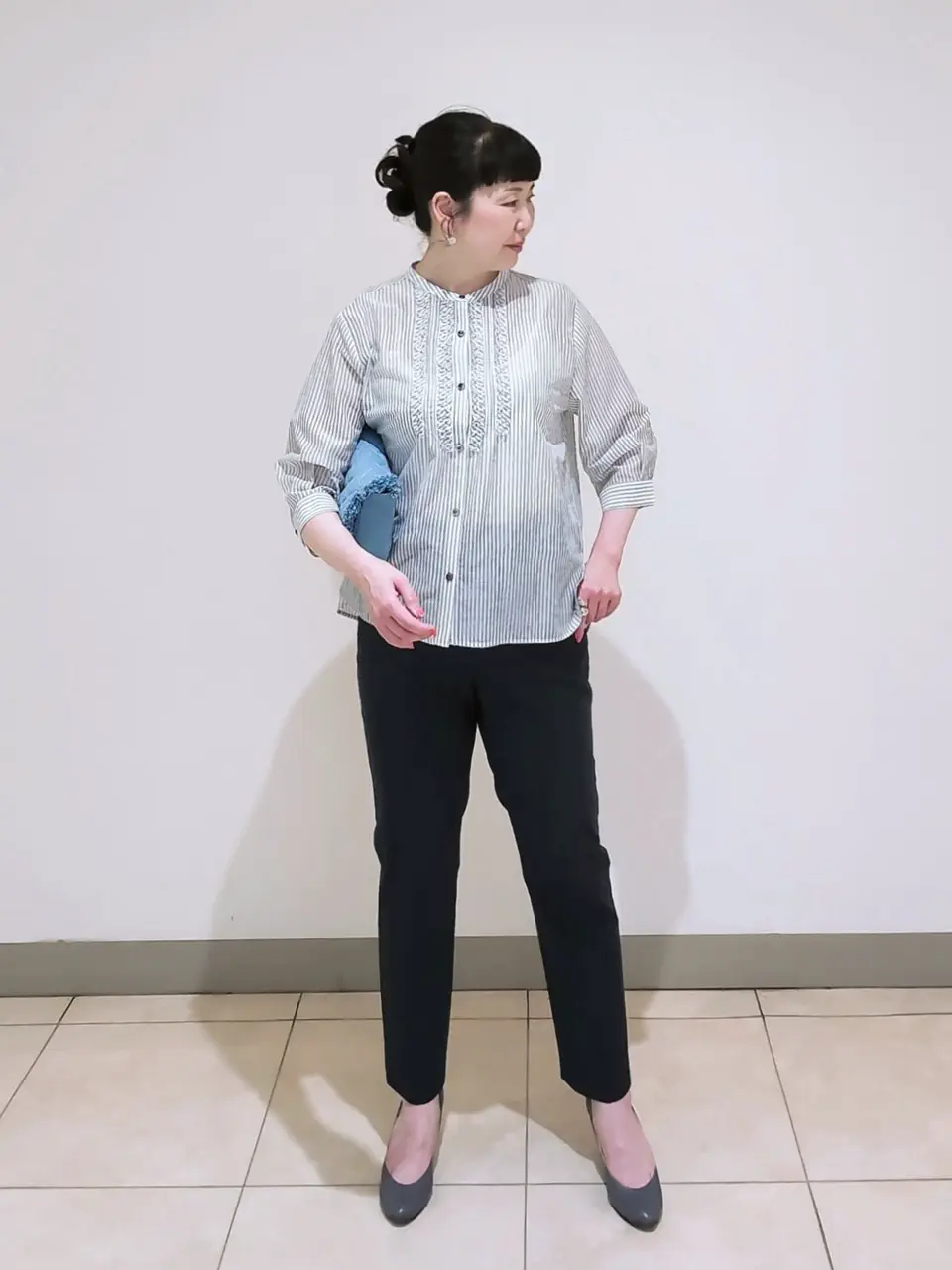 J.PRESS LADIES L スタッフ コーディネート画像