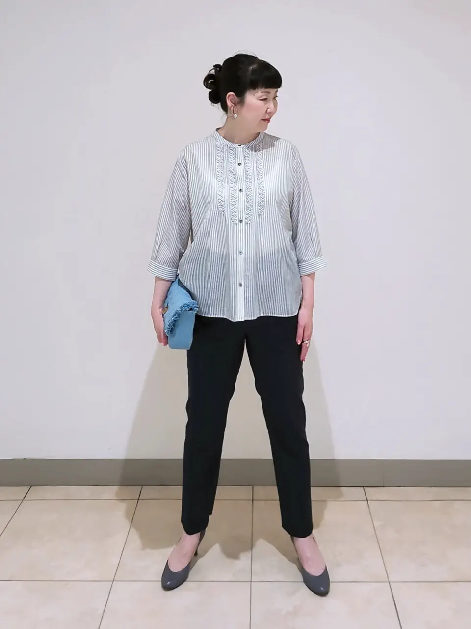 J.PRESS LADIES L スタッフ コーディネート画像