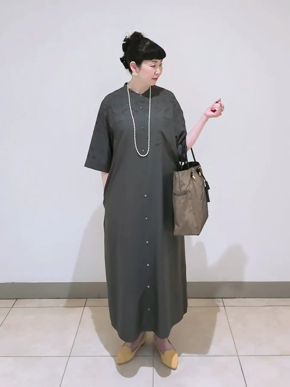 J.PRESS LADIES L スタッフ コーディネート画像
