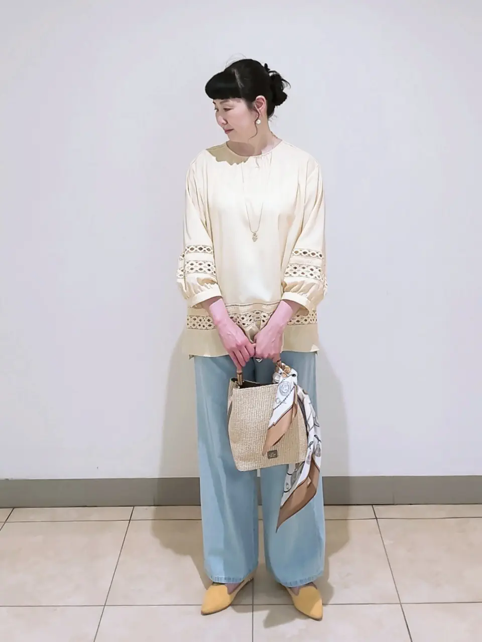 J.PRESS LADIES L スタッフ コーディネート画像