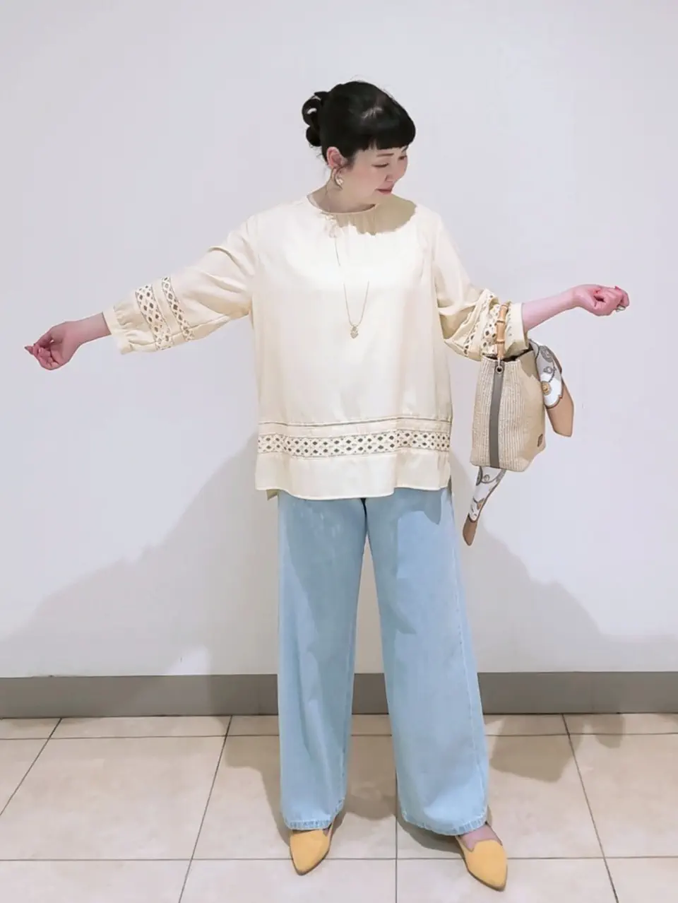 J.PRESS LADIES L スタッフ コーディネート画像