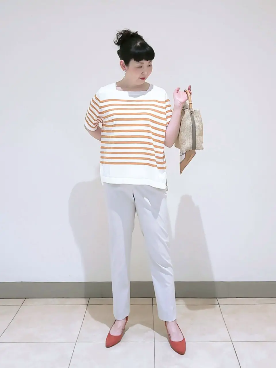 J.PRESS LADIES L スタッフ コーディネート画像