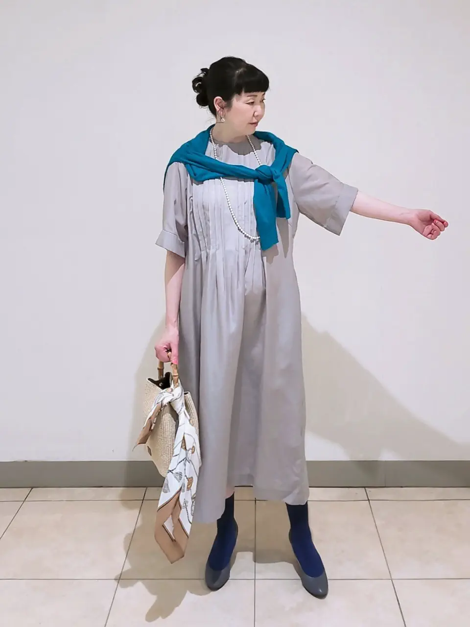 J.PRESS LADIES L スタッフ コーディネート画像
