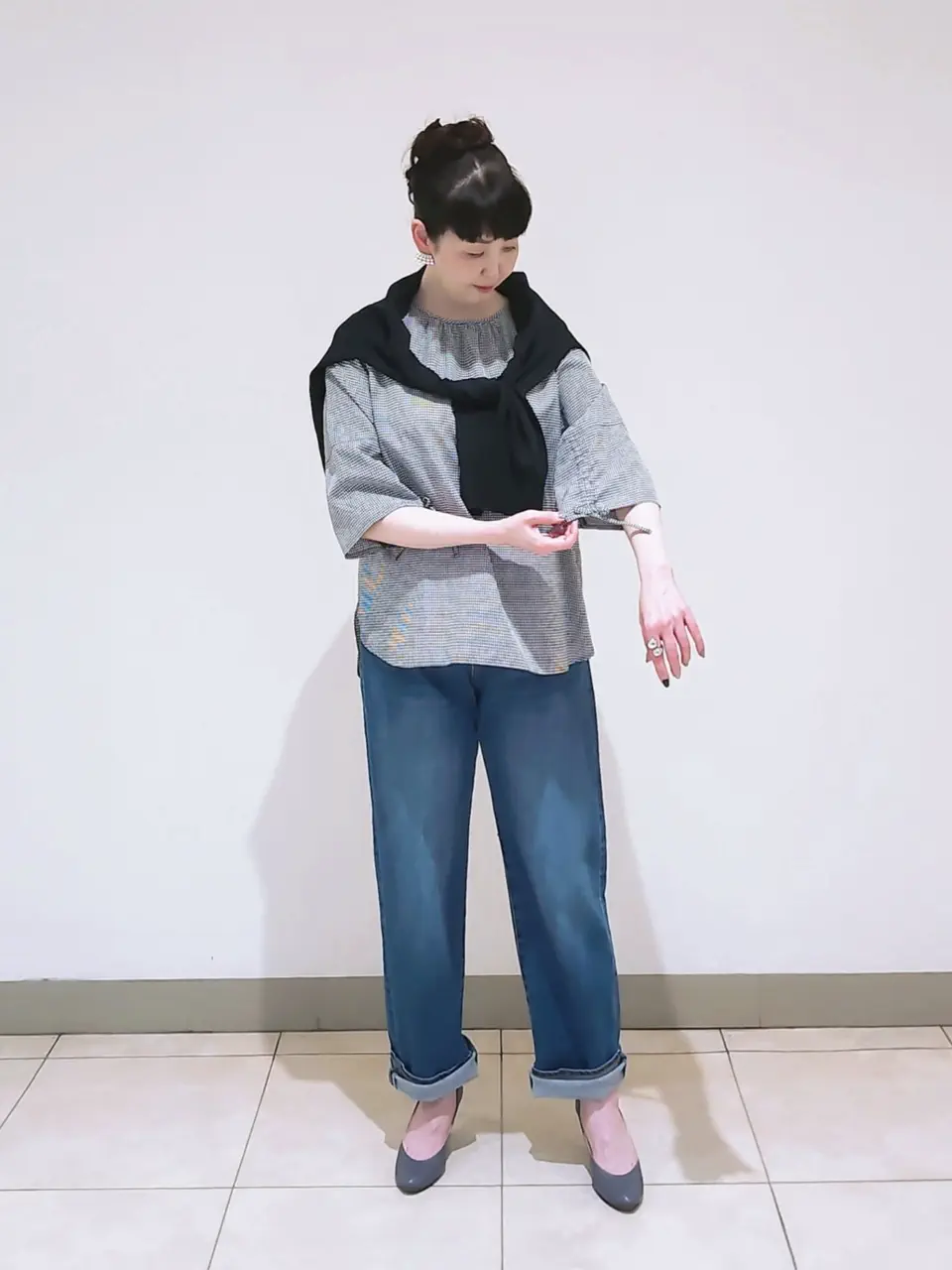 J.PRESS LADIES L スタッフ コーディネート画像