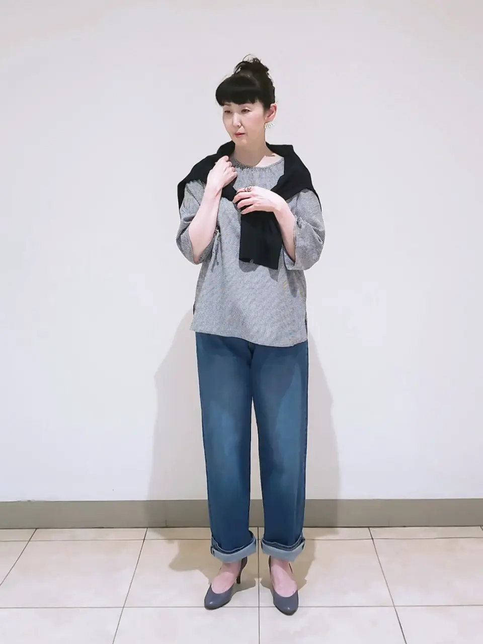 J.PRESS LADIES L スタッフ コーディネート画像