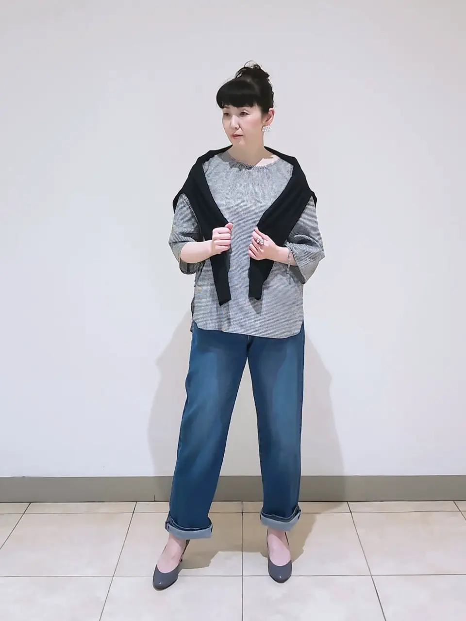 J.PRESS LADIES L スタッフ コーディネート画像