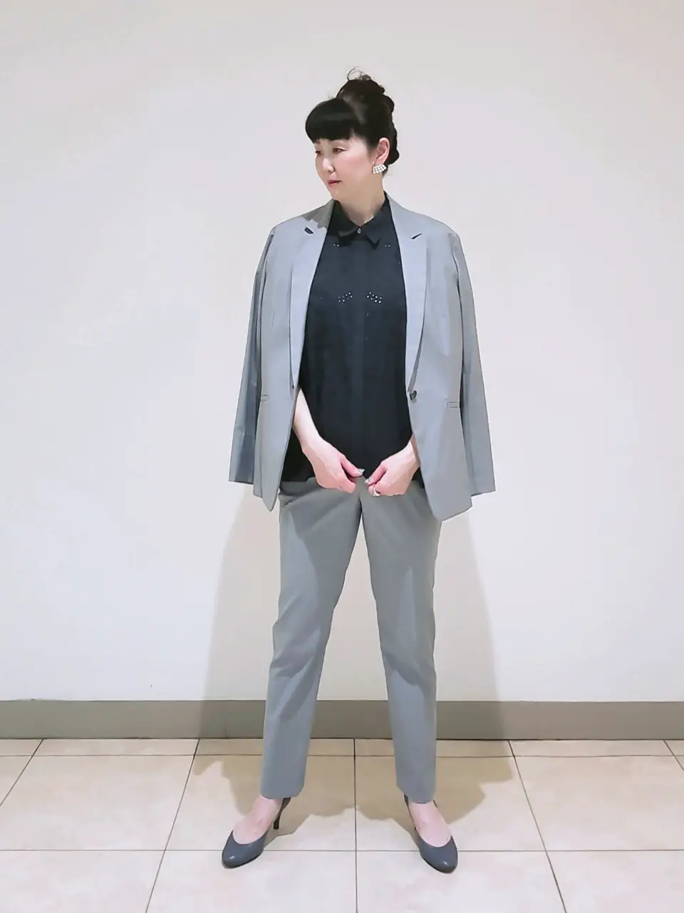 J.PRESS LADIES L スタッフ コーディネート画像
