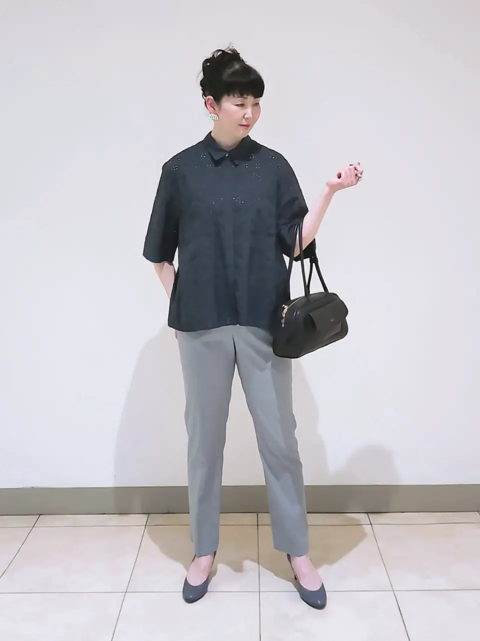 J.PRESS LADIES L スタッフ コーディネート画像