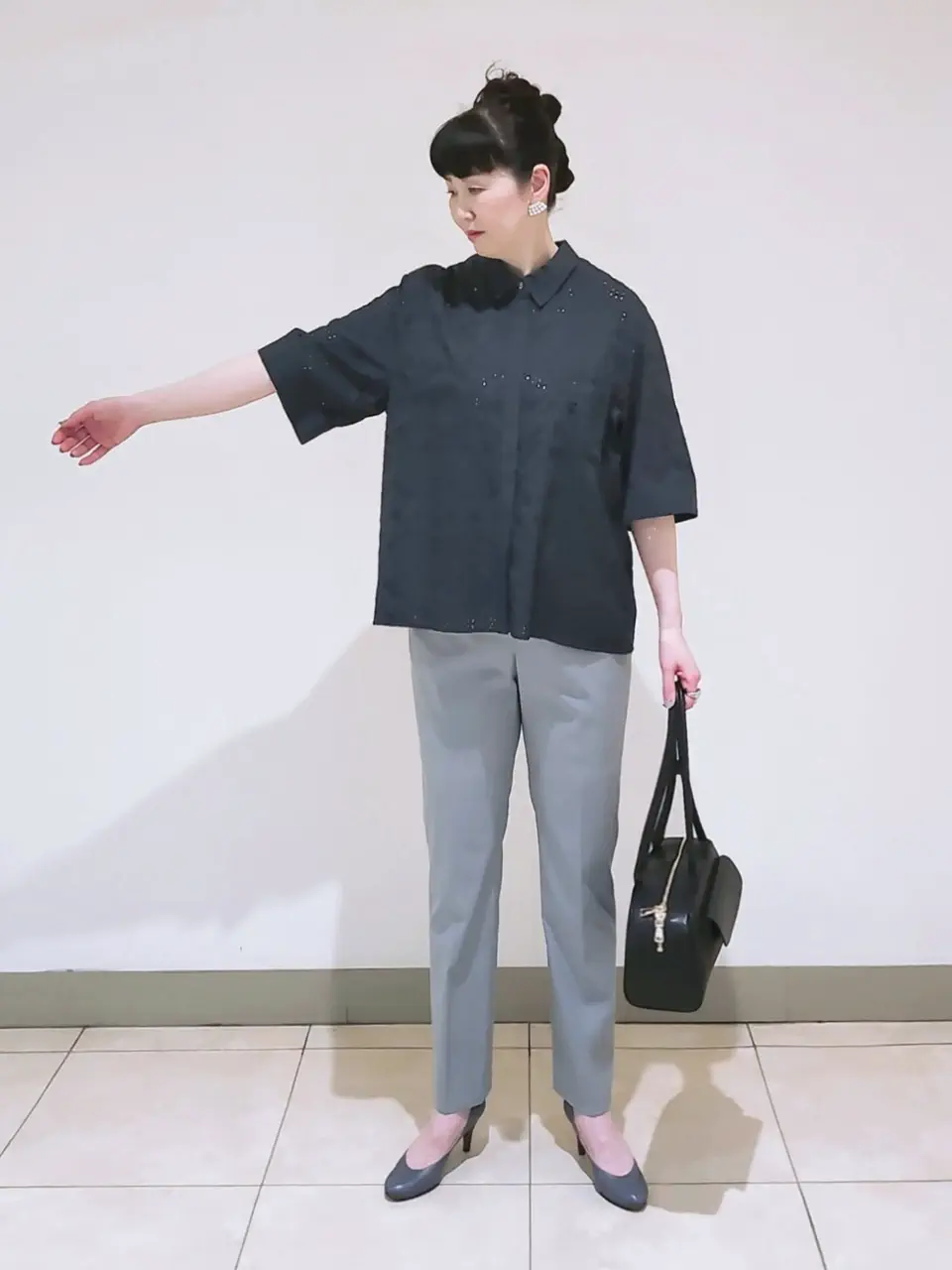 J.PRESS LADIES L スタッフ コーディネート画像