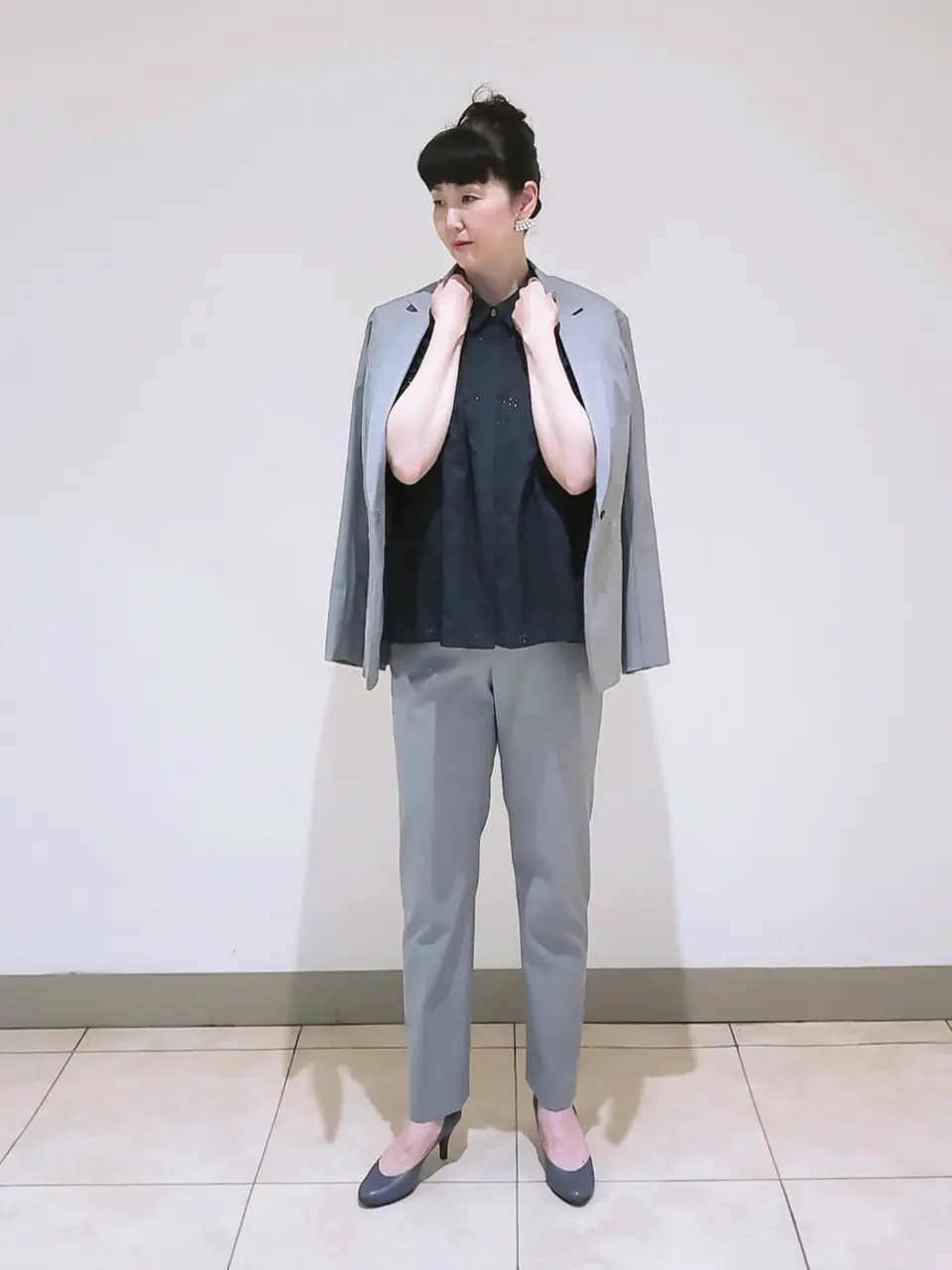 J.PRESS LADIES L スタッフ コーディネート画像