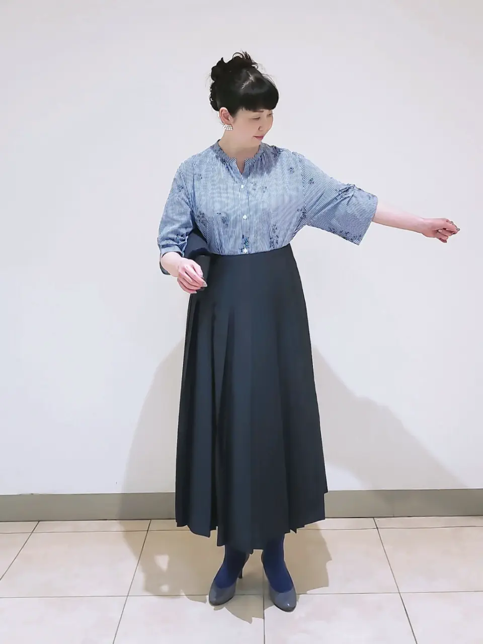 J.PRESS LADIES L スタッフ コーディネート画像