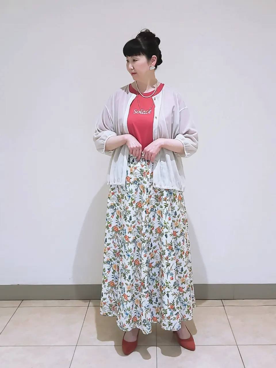J.PRESS LADIES L スタッフ コーディネート画像