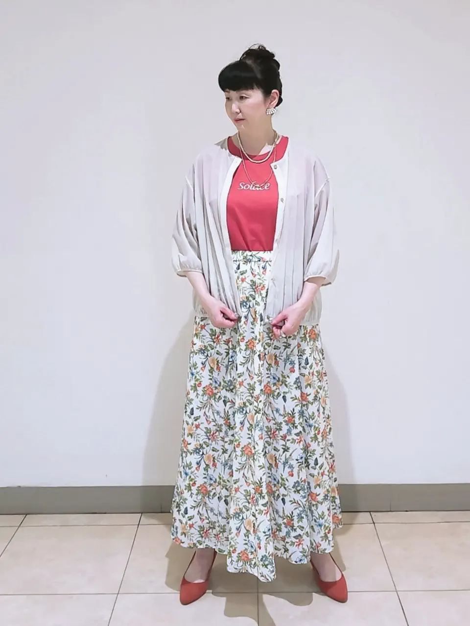 J.PRESS LADIES L スタッフ コーディネート画像