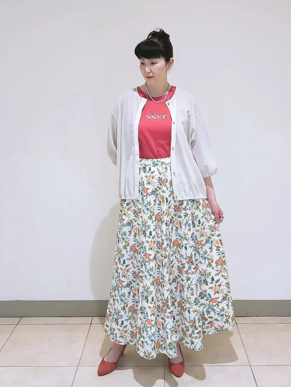 J.PRESS LADIES L スタッフ コーディネート画像