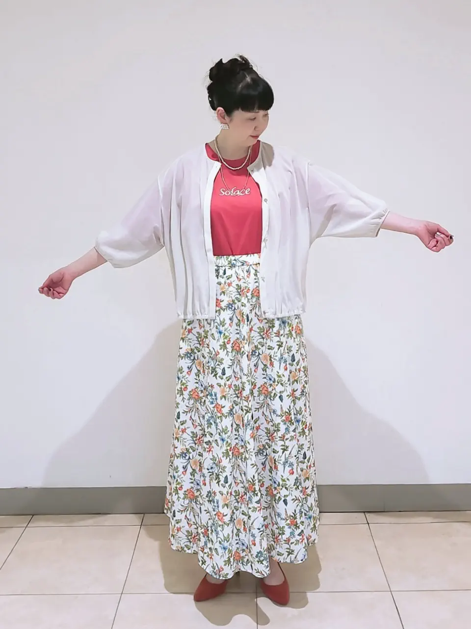 J.PRESS LADIES L スタッフ コーディネート画像