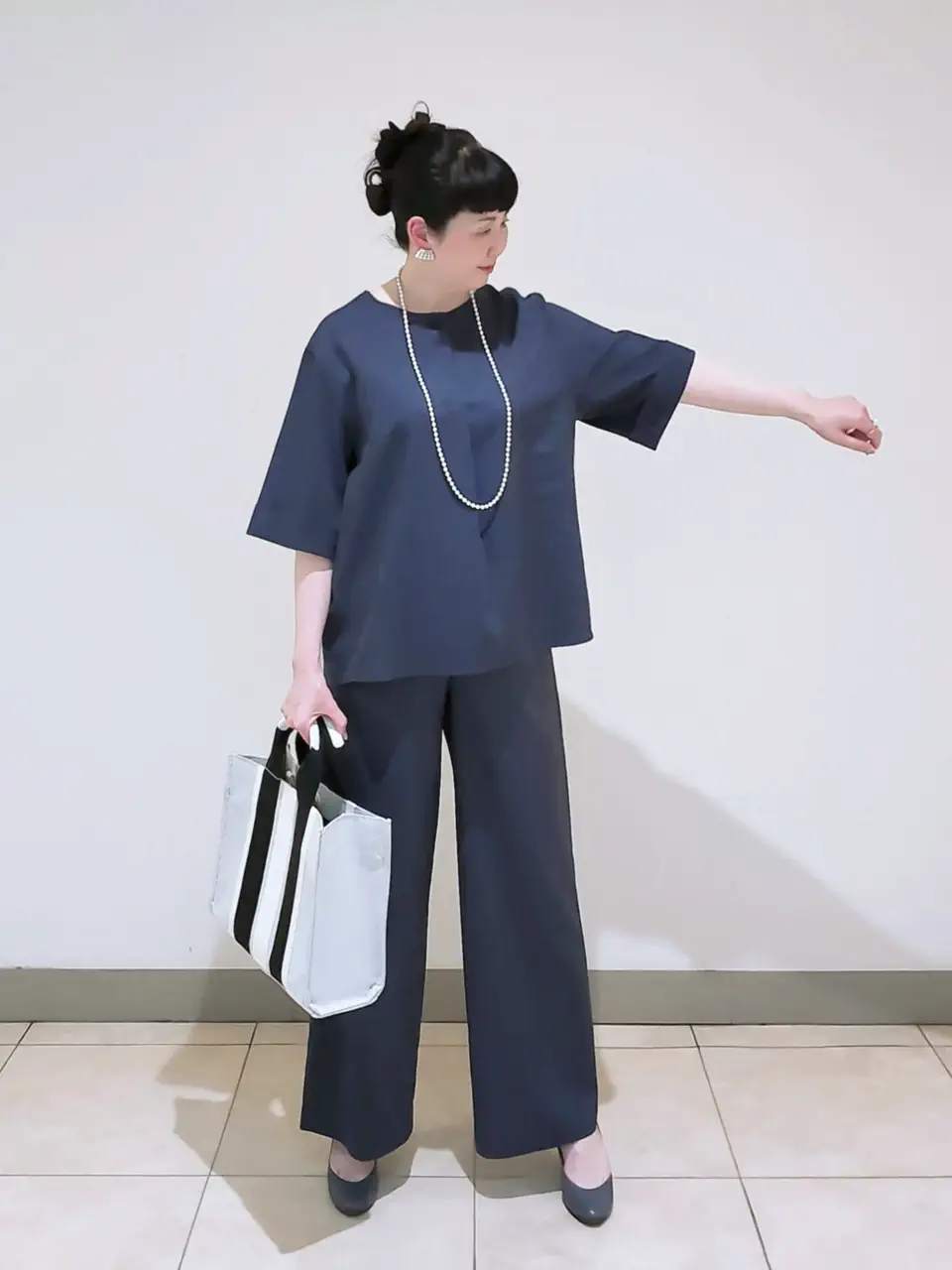 J.PRESS LADIES L スタッフ コーディネート画像
