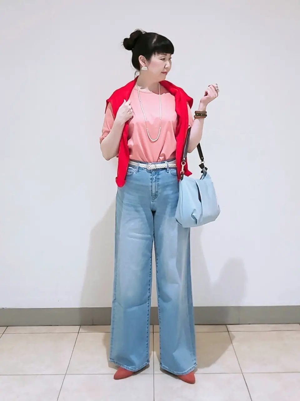 J.PRESS LADIES L スタッフ コーディネート画像