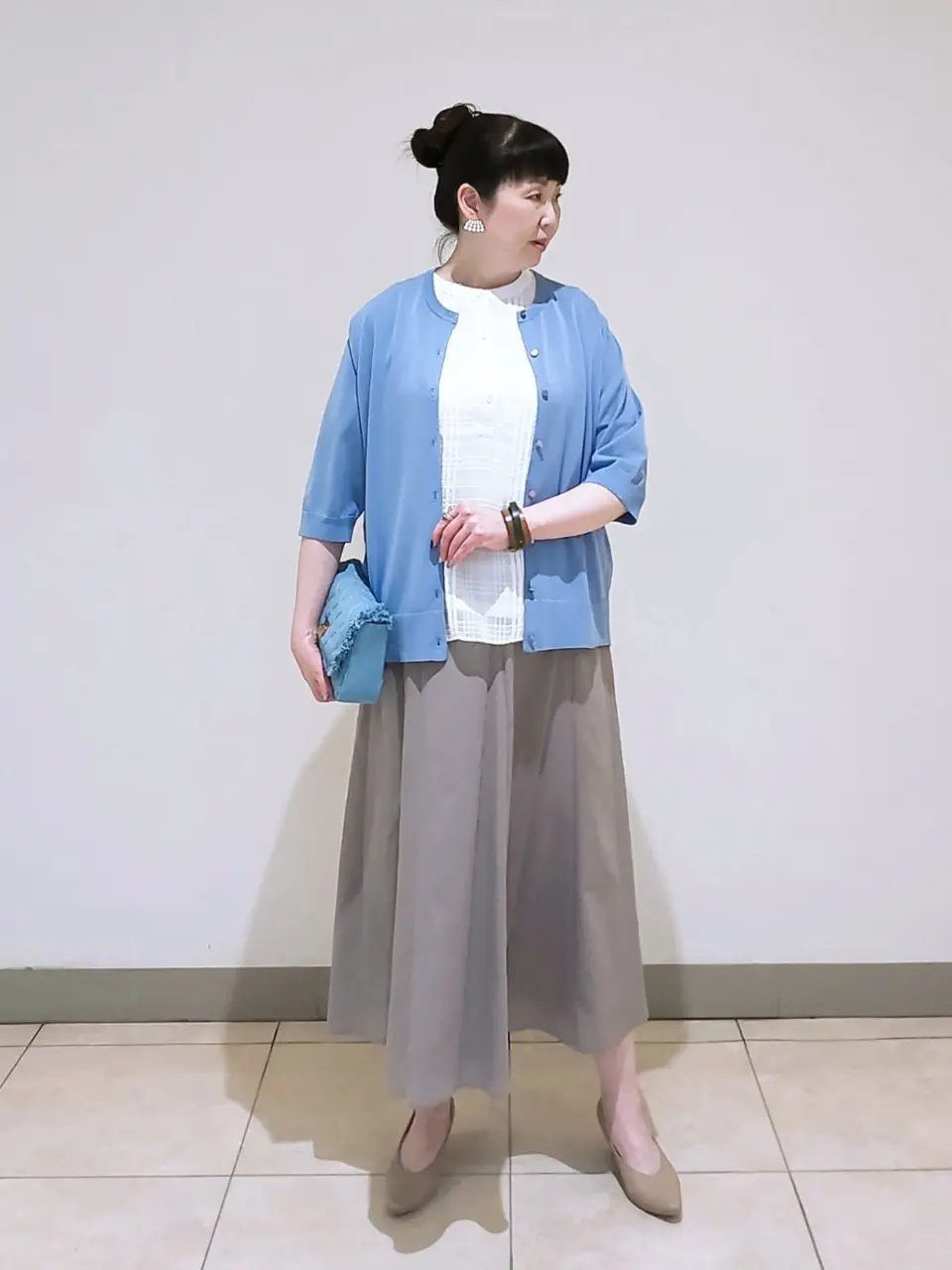 J.PRESS LADIES L スタッフ コーディネート画像