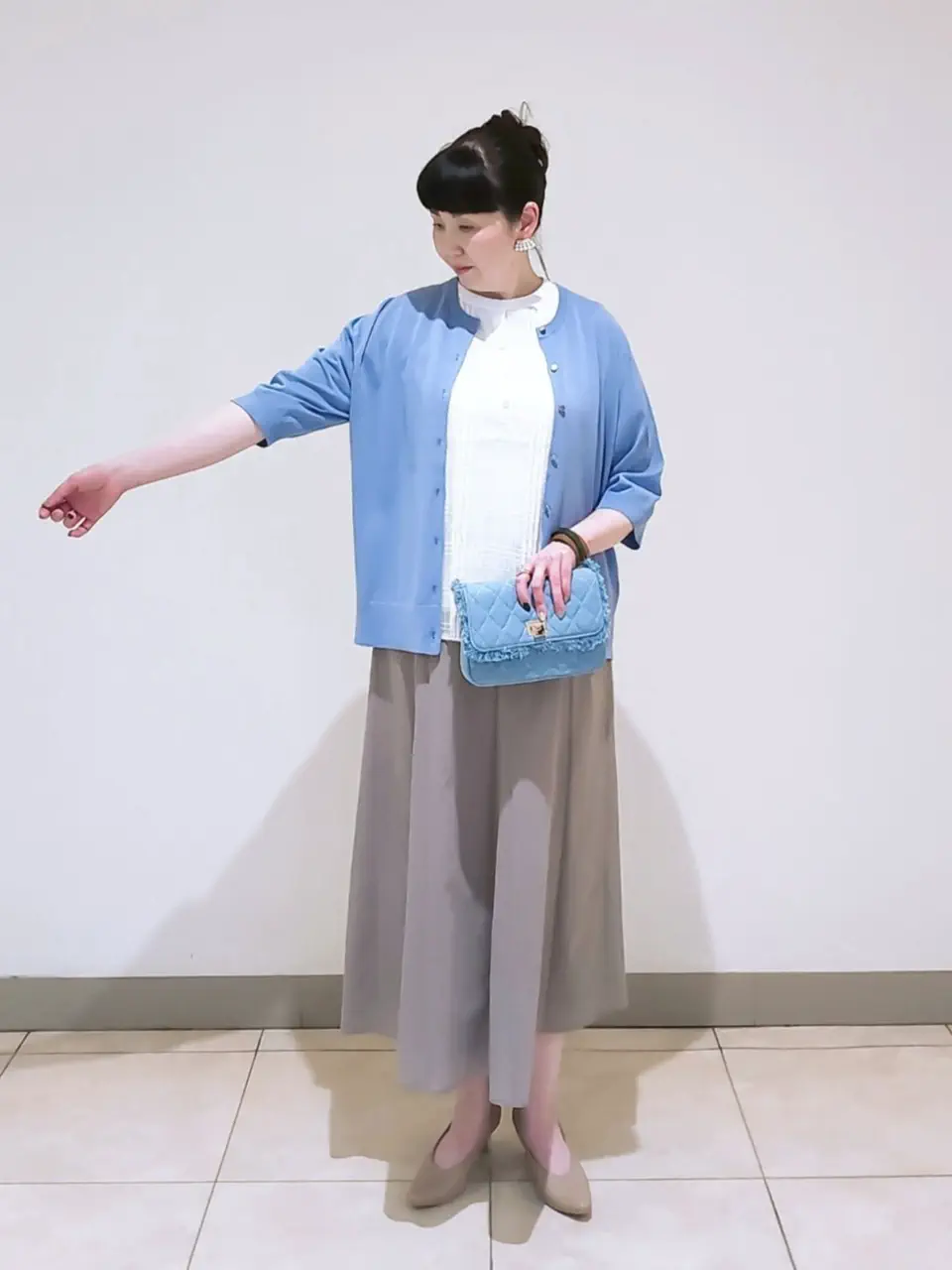 J.PRESS LADIES L スタッフ コーディネート画像