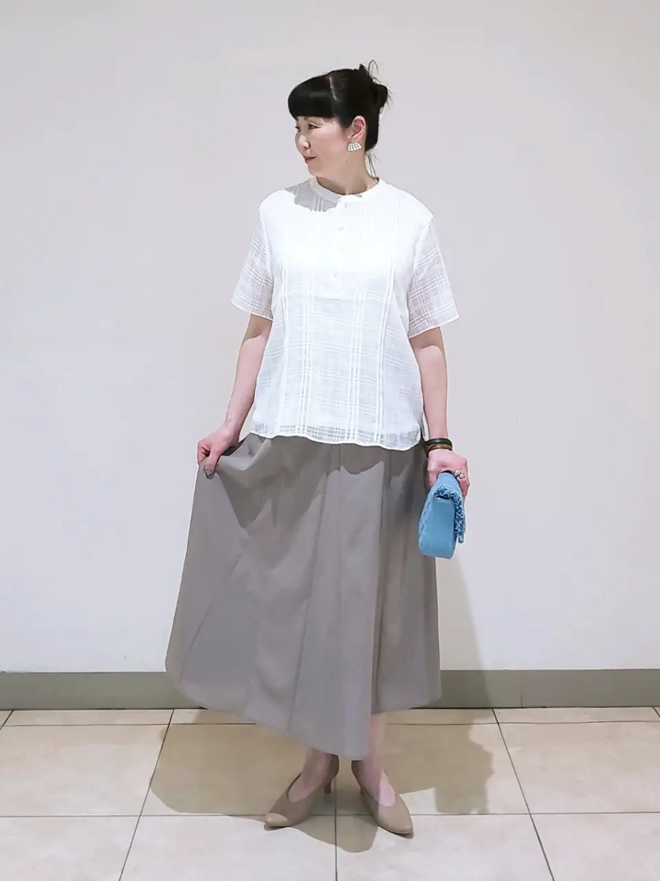J.PRESS LADIES L スタッフ コーディネート画像