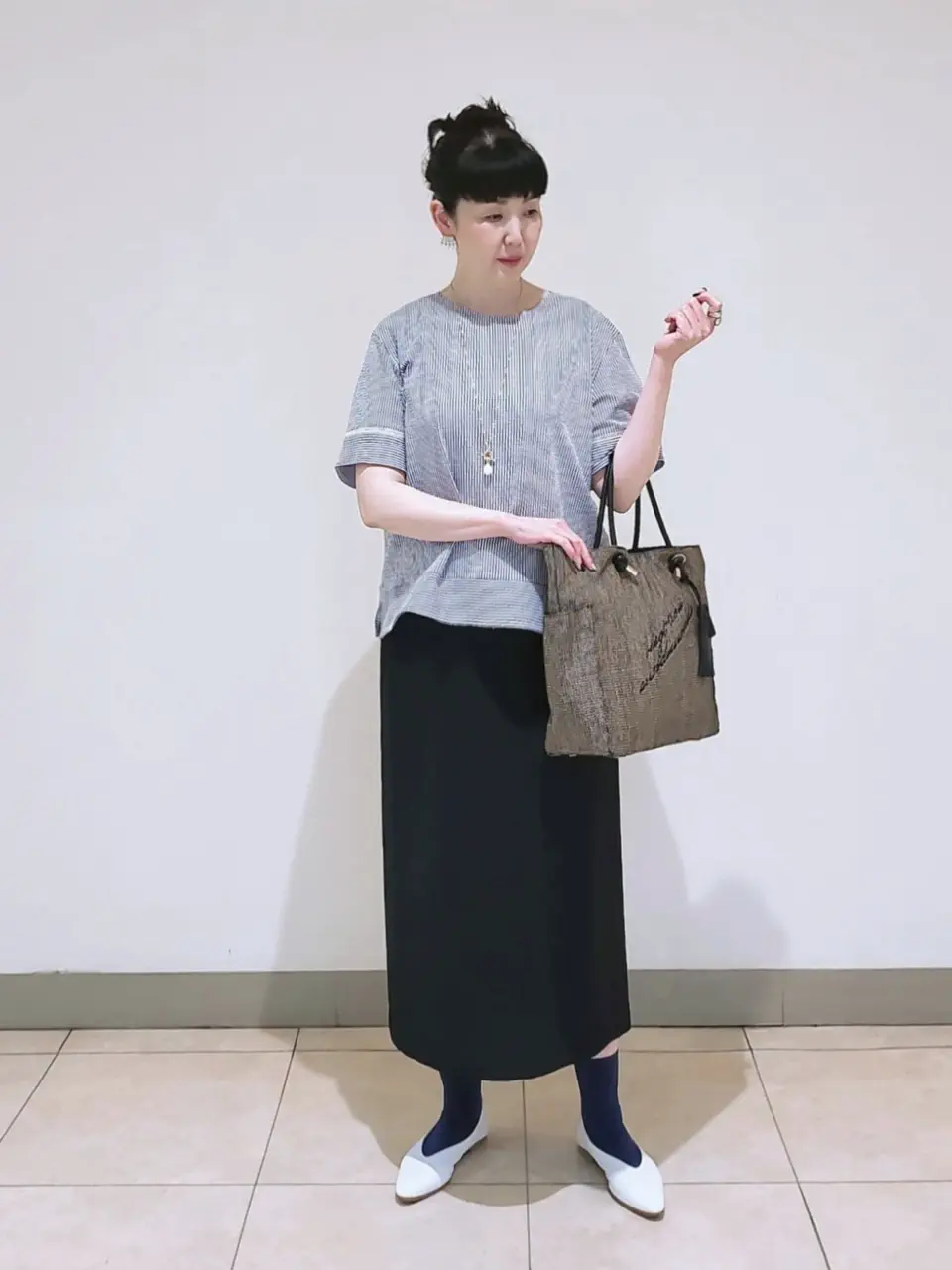 J.PRESS LADIES L スタッフ コーディネート画像