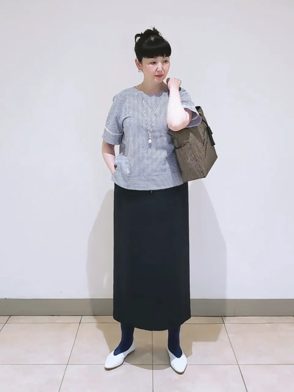 J.PRESS LADIES L スタッフ コーディネート画像