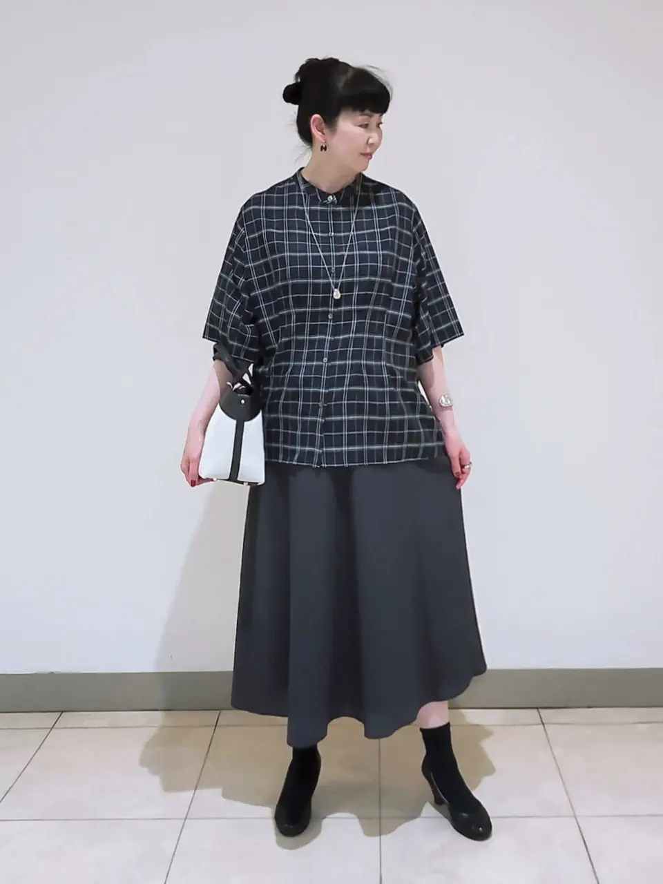 J.PRESS LADIES L スタッフ コーディネート画像