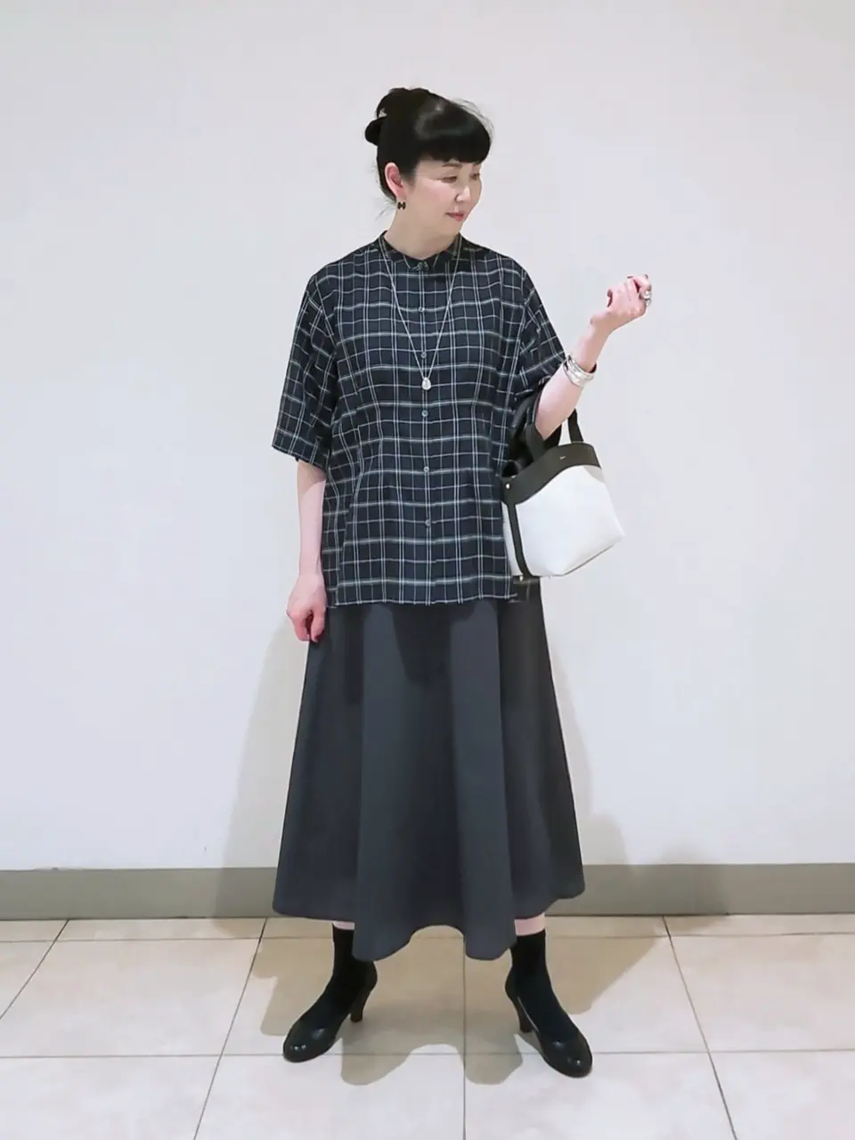 J.PRESS LADIES L スタッフ コーディネート画像