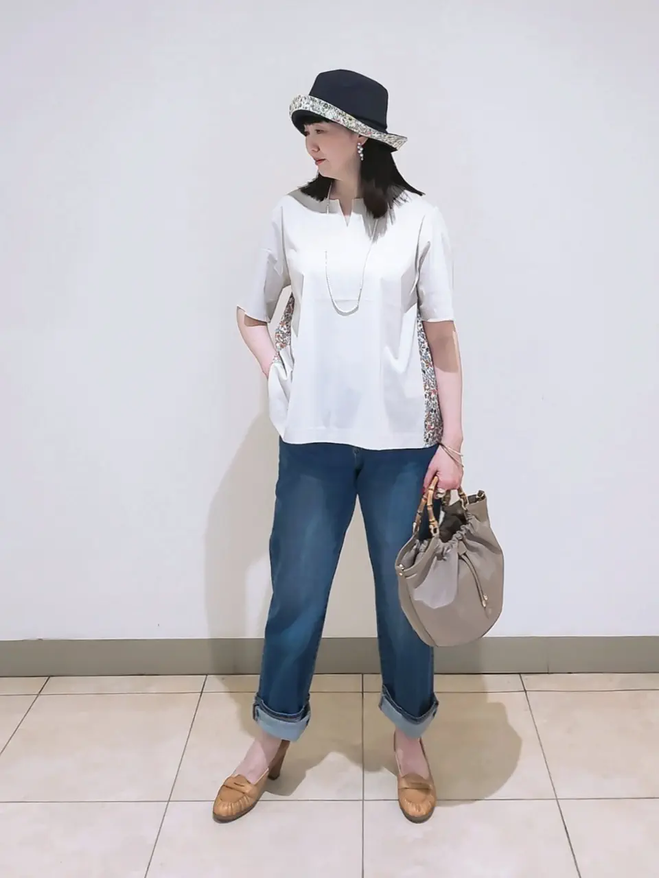 J.PRESS LADIES L スタッフ コーディネート画像