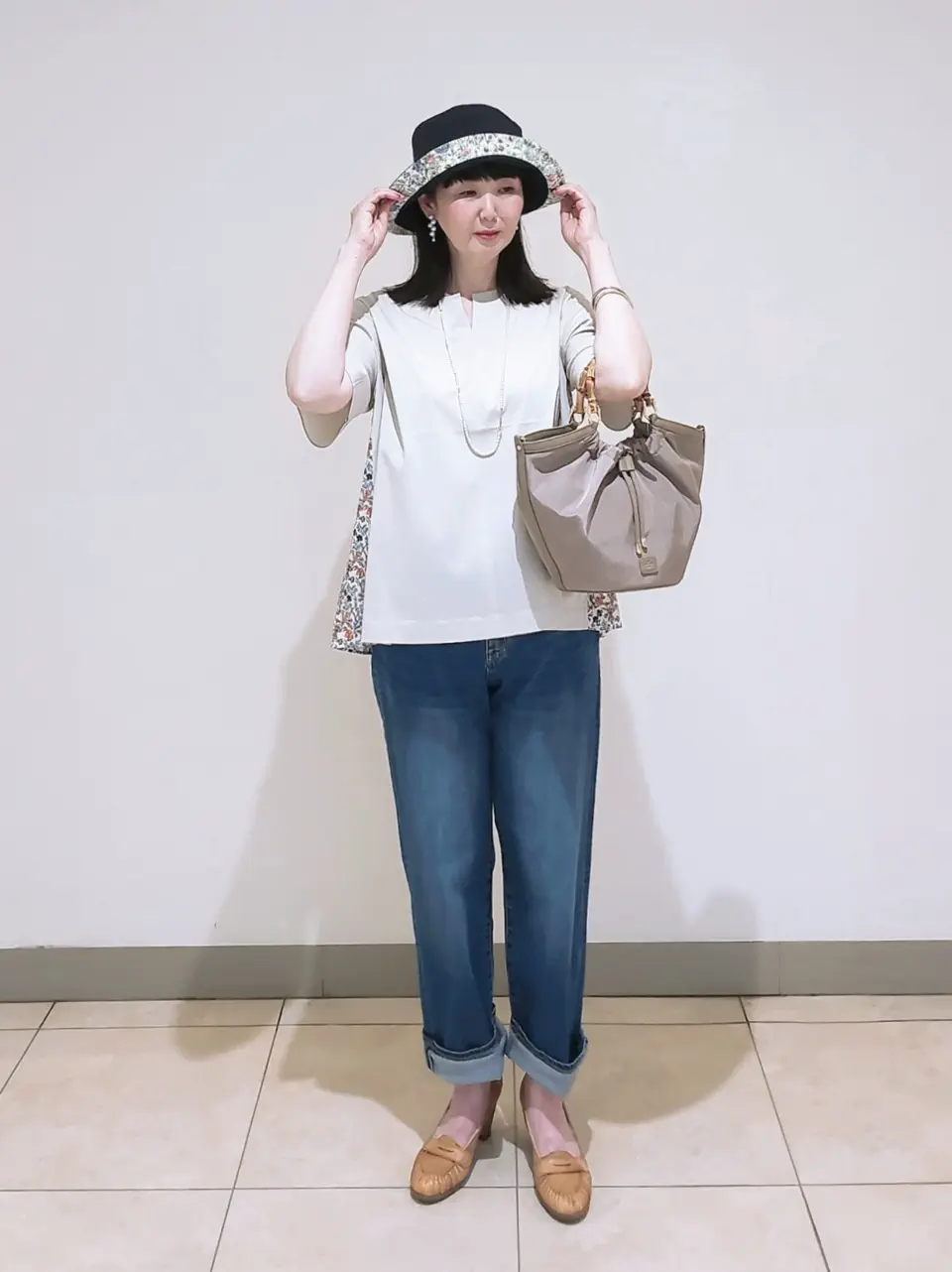J.PRESS LADIES L スタッフ コーディネート画像