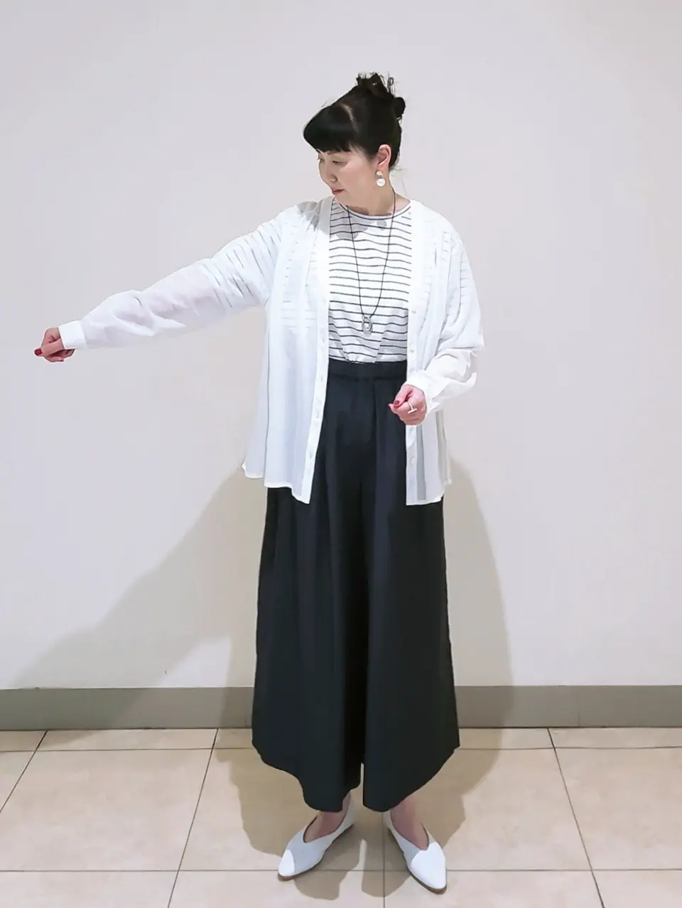 J.PRESS LADIES L スタッフ コーディネート画像