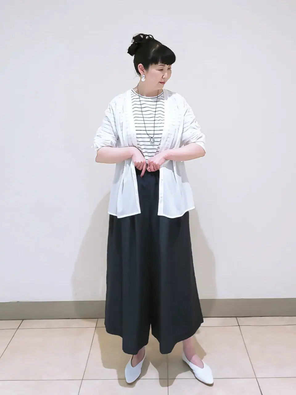 J.PRESS LADIES L スタッフ コーディネート画像