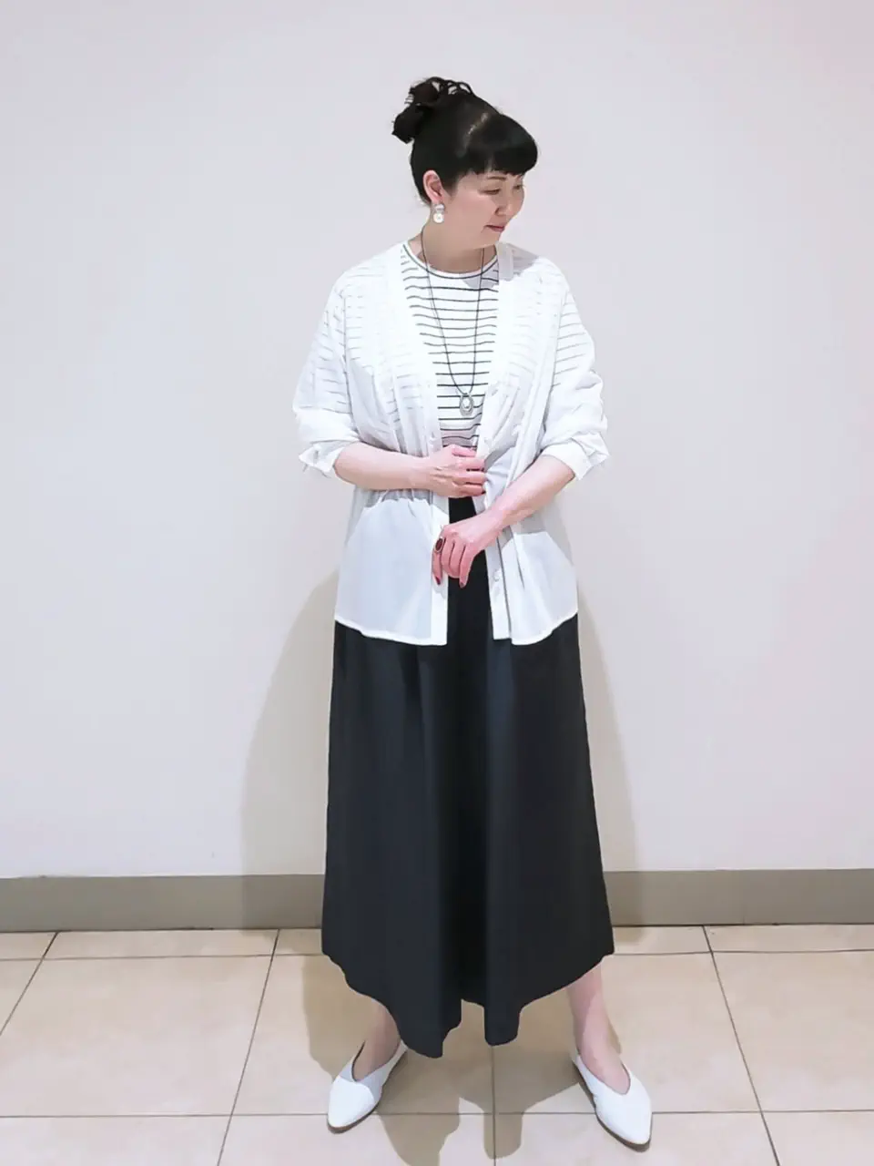 J.PRESS LADIES L スタッフ コーディネート画像