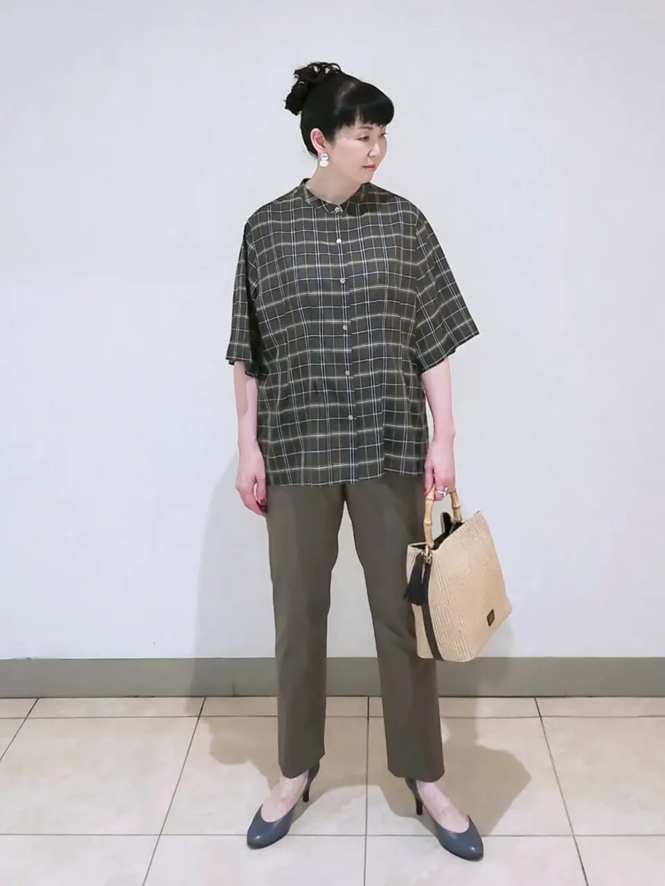J.PRESS LADIES L スタッフ コーディネート画像