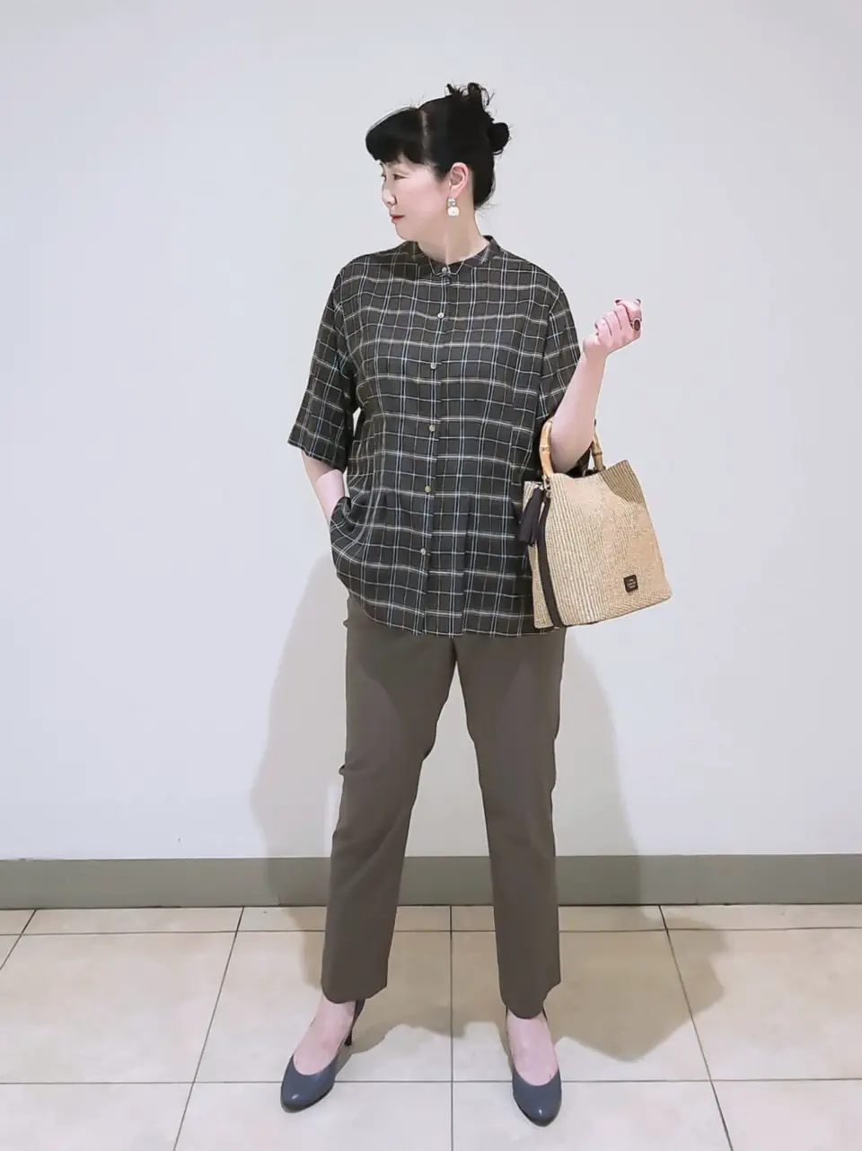 J.PRESS LADIES L スタッフ コーディネート画像