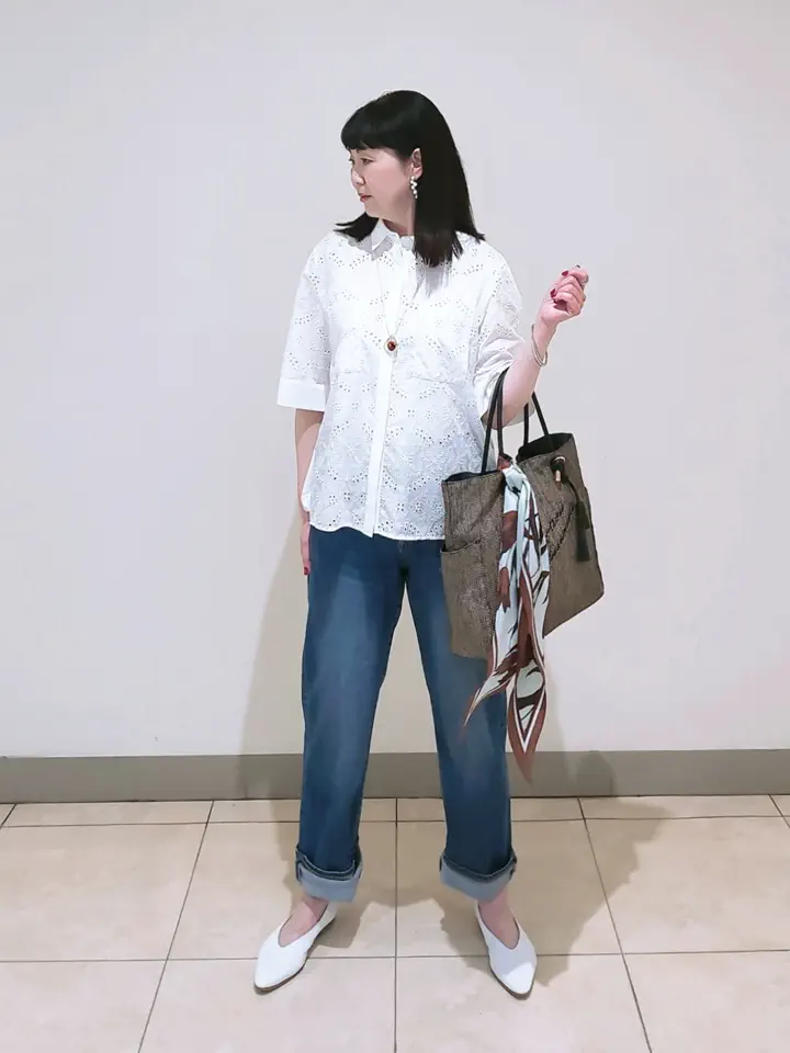 J.PRESS LADIES L スタッフ コーディネート画像