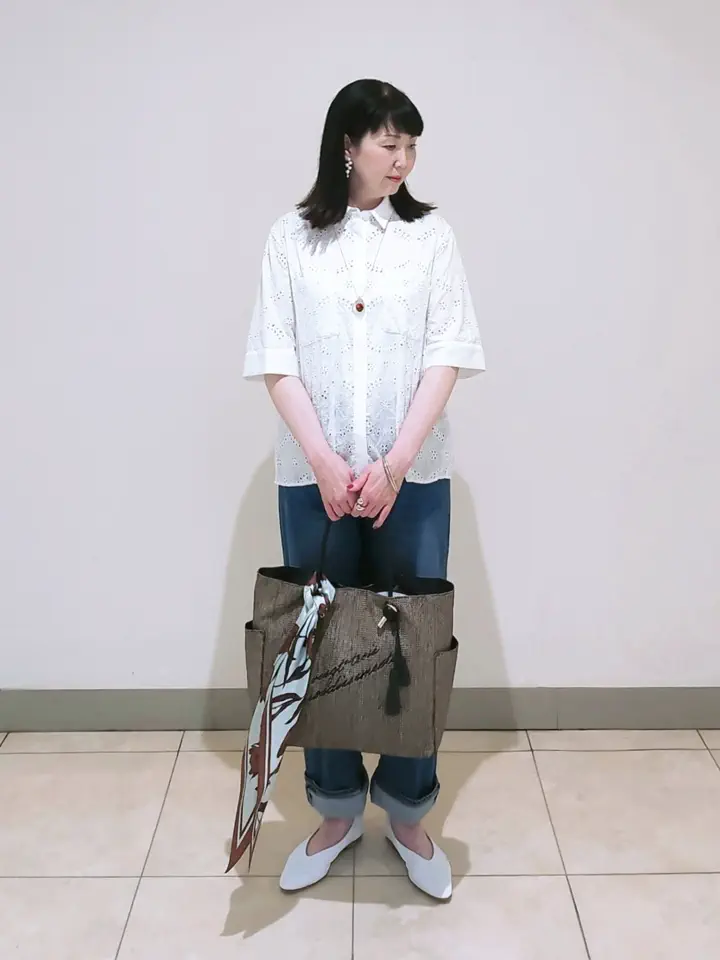 J.PRESS LADIES L スタッフ コーディネート画像