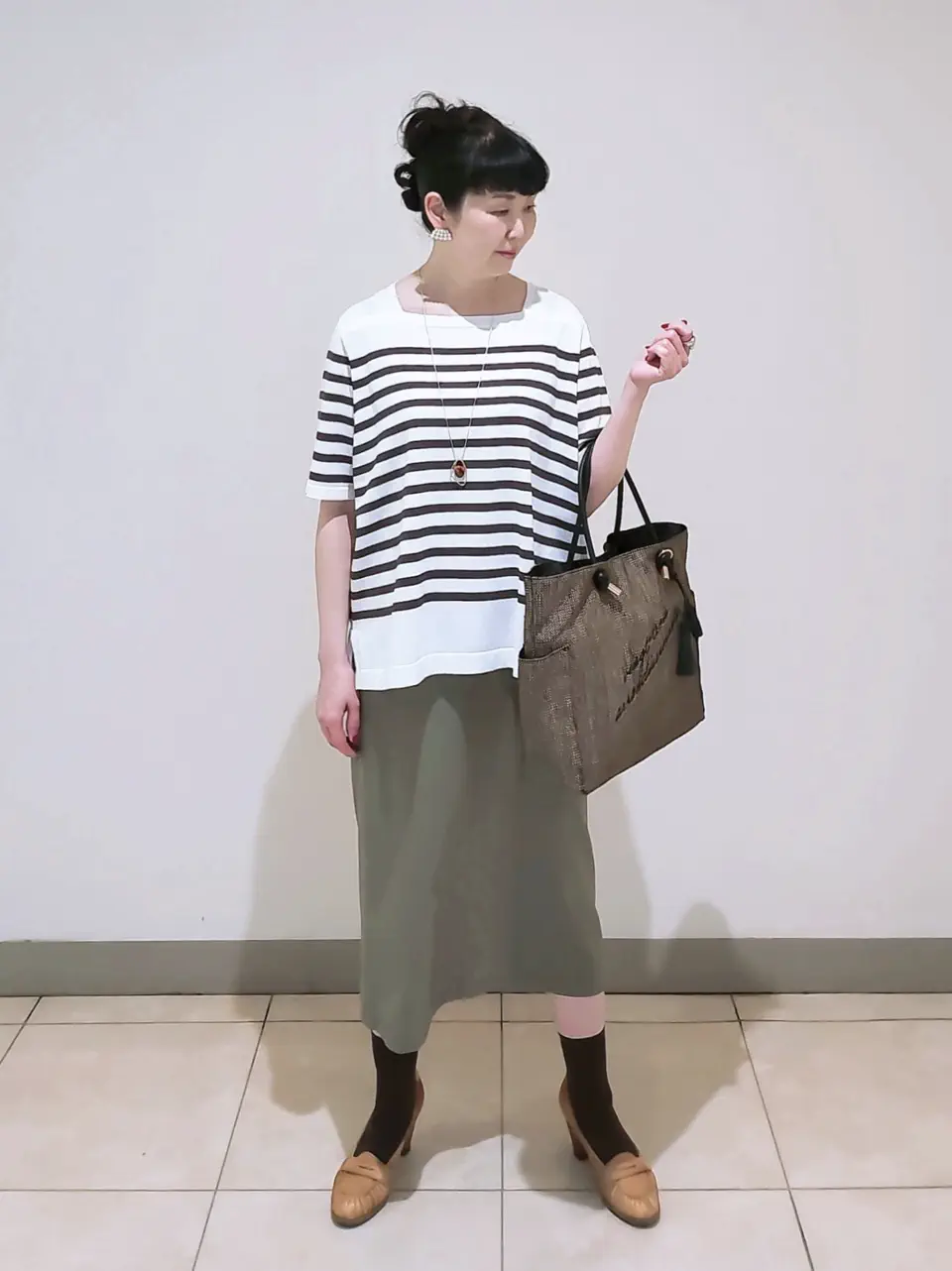 J.PRESS LADIES L スタッフ コーディネート画像