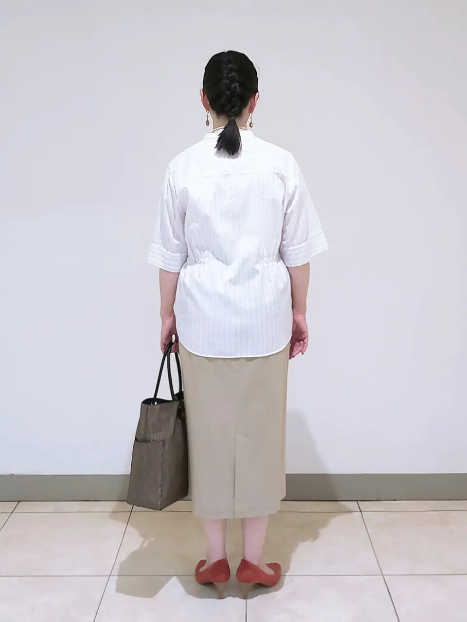 J.PRESS LADIES L スタッフ コーディネート画像