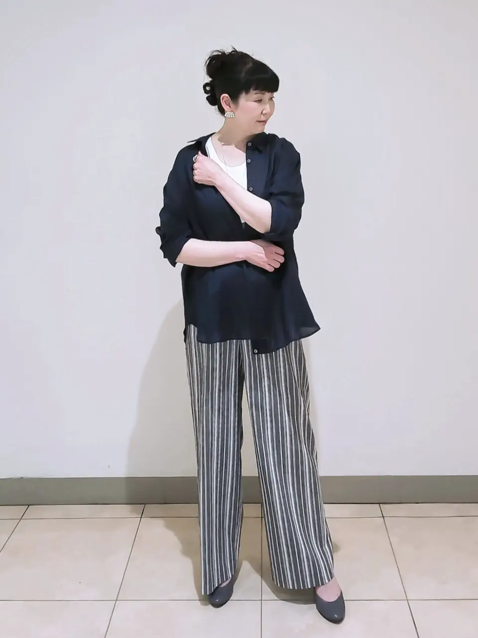 J.PRESS LADIES L スタッフ コーディネート画像