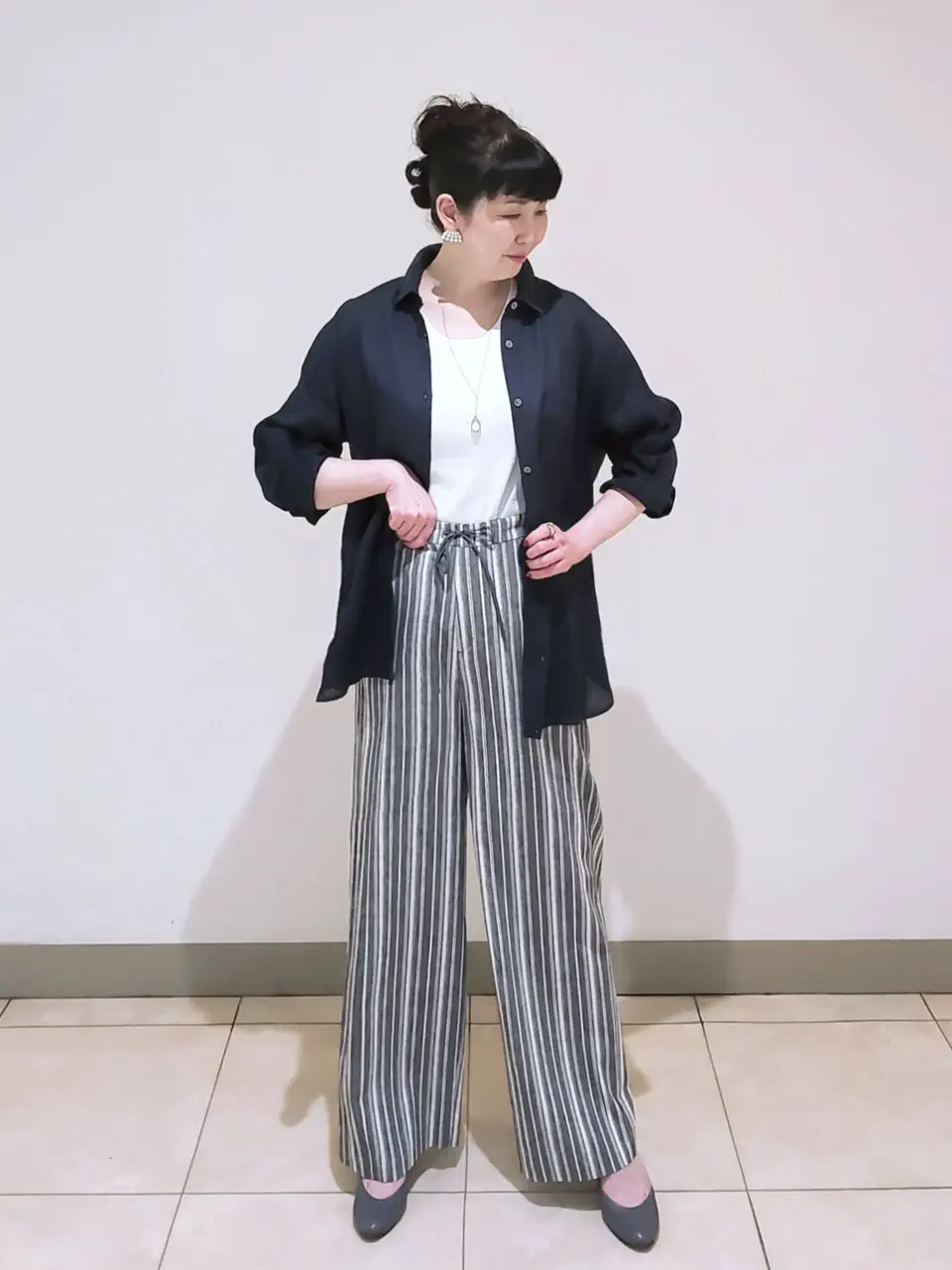 J.PRESS LADIES L スタッフ コーディネート画像