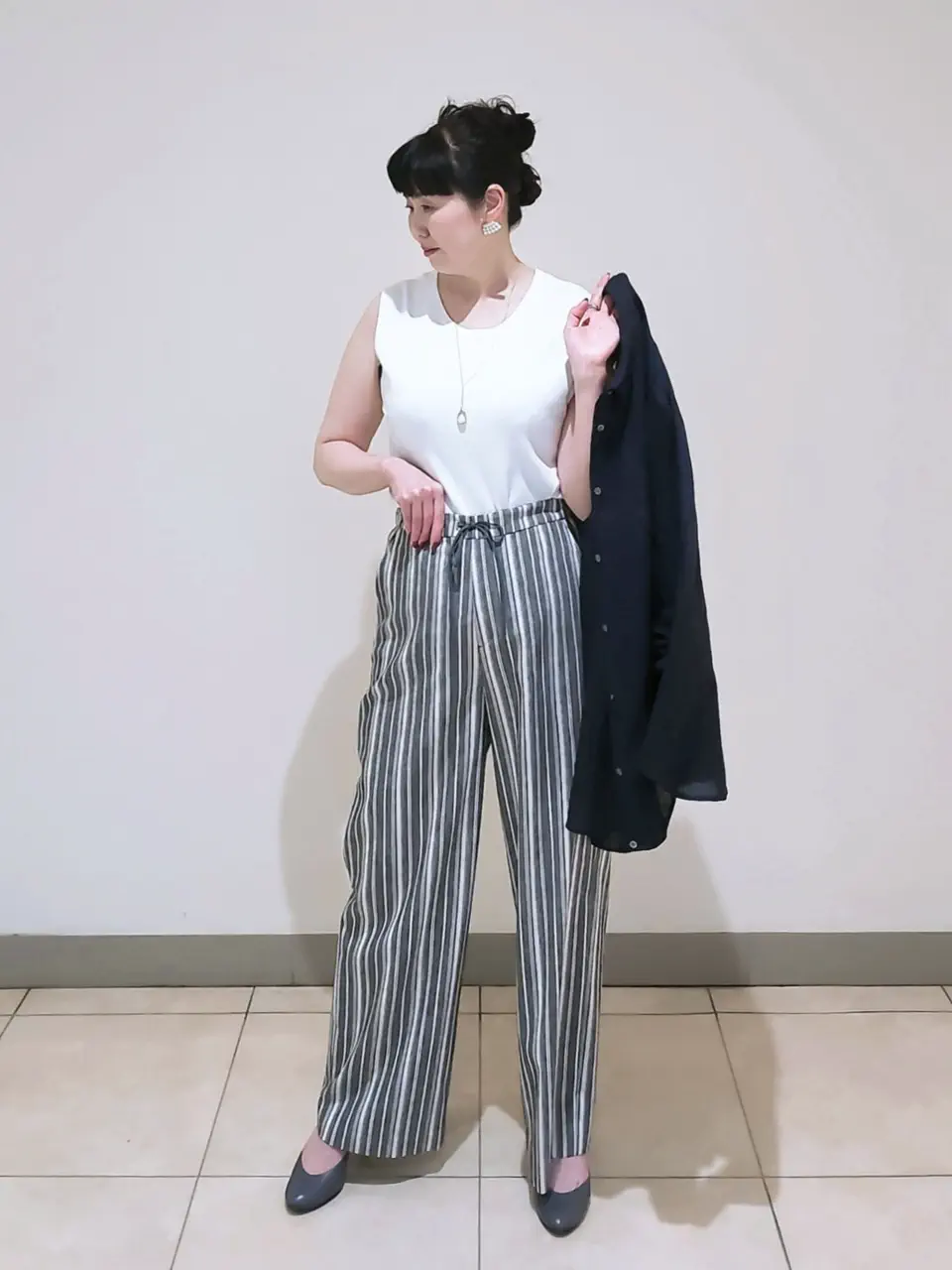 J.PRESS LADIES L スタッフ コーディネート画像