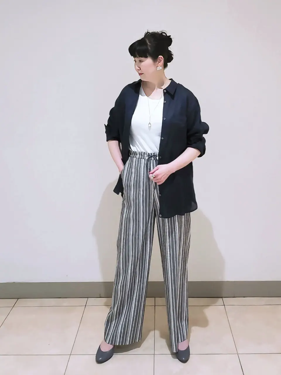 J.PRESS LADIES L スタッフ コーディネート画像