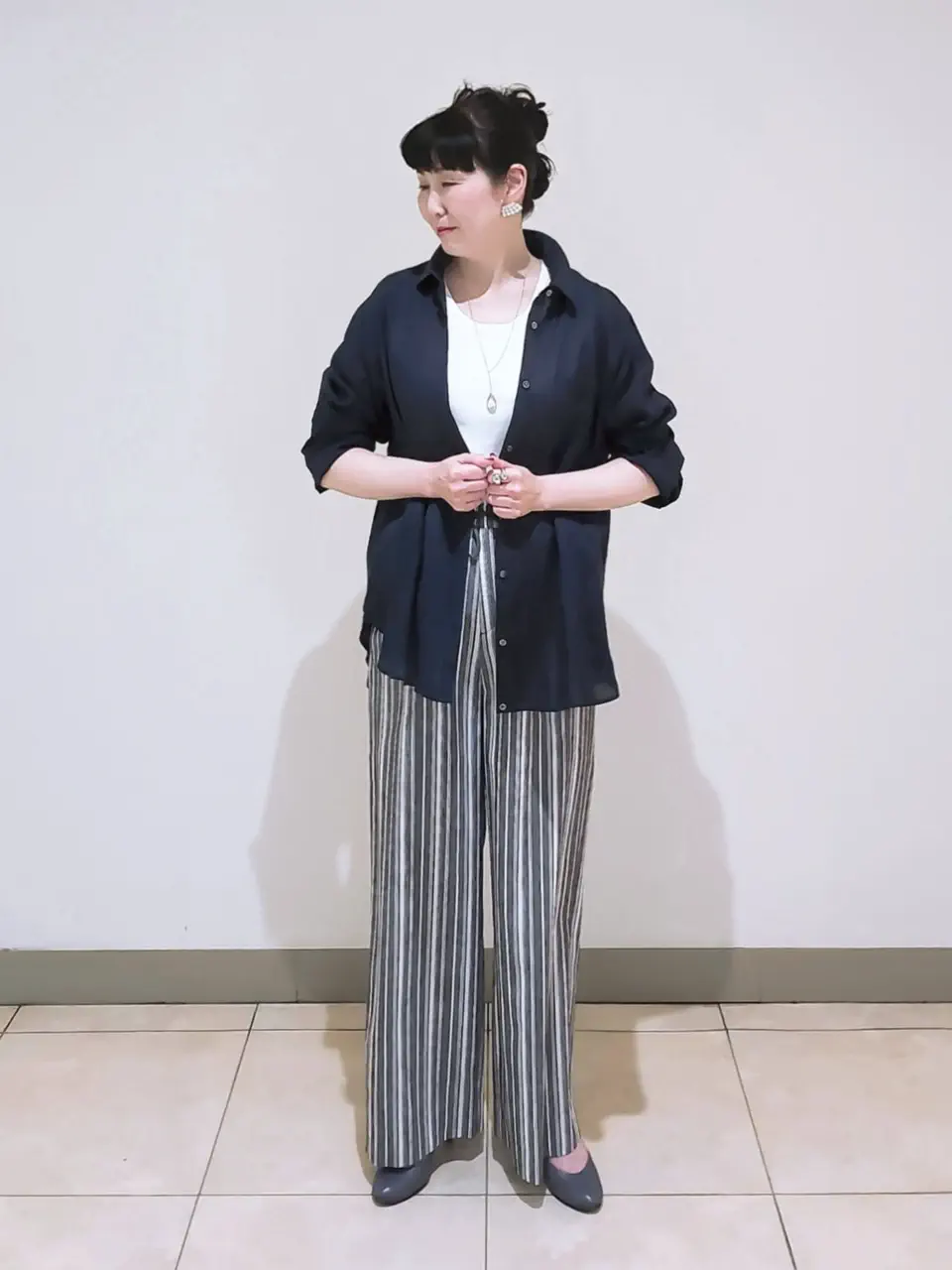 J.PRESS LADIES L スタッフ コーディネート画像
