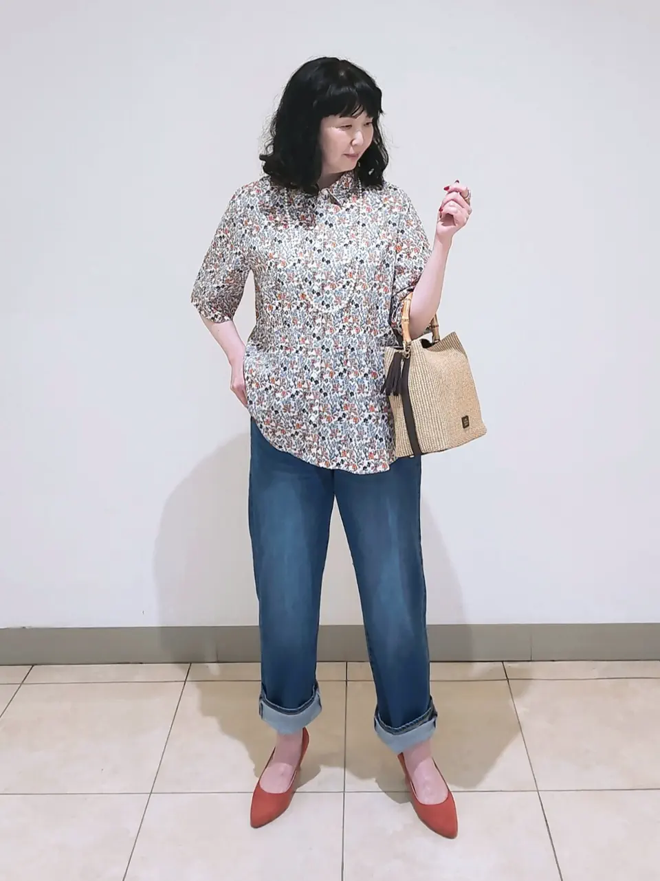 J.PRESS LADIES L スタッフ コーディネート画像