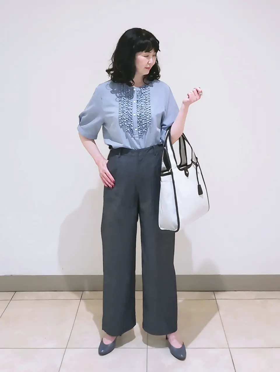 J.PRESS LADIES L スタッフ コーディネート画像