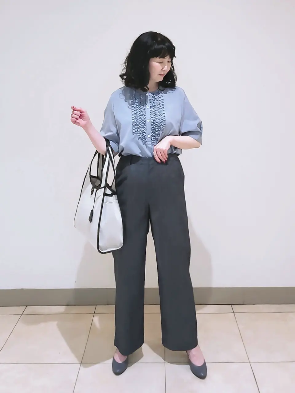 J.PRESS LADIES L スタッフ コーディネート画像