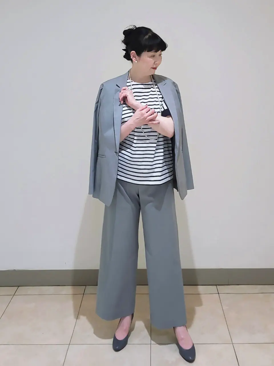 J.PRESS LADIES L スタッフ コーディネート画像